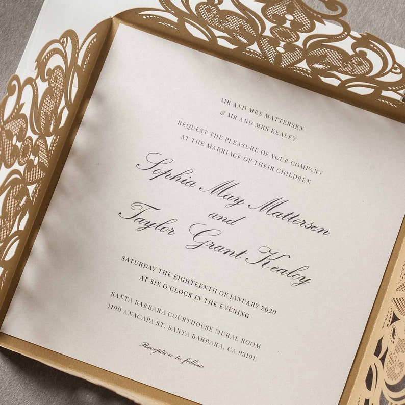 Laser Cut Wedding Invitations DIY Invites Customisable Etsy Australia