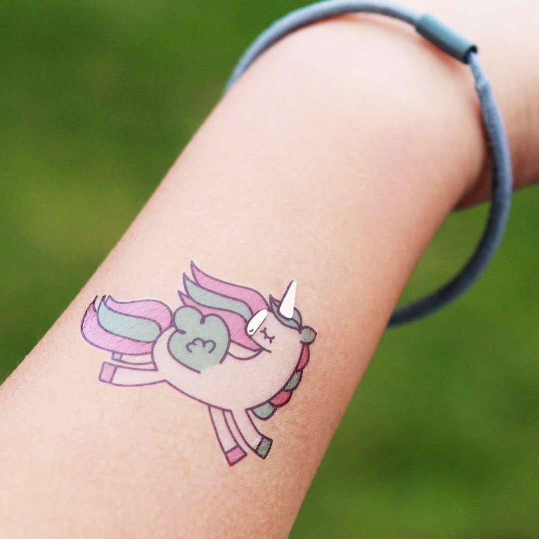 Unicorn Temporary Tattoos. Birthday Party Favour, Unicorn Party