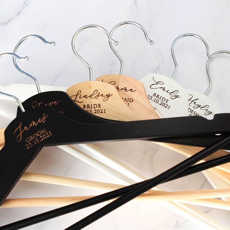 Personalised Coat Hanger Bridesmaid Hangers Bridal Dress Etsy Australia