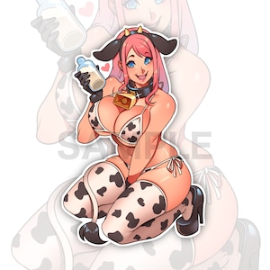 Cow Girl 4" Sticker - Etsy Australia