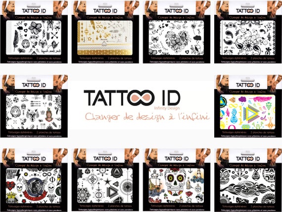 Tatouage Temporaire Ephemere Fleurs Des îles Hibiscus Tattooid Xxl Hypoallergénique Fabriqué En France 1 Planches 22 Cm X 145 Cm Femme