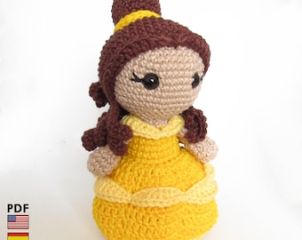 Belle amigurumi pop - haakpatroon in PDF-formaat van Crochelandia - Engels, Spaans en Braziliaans Portugees