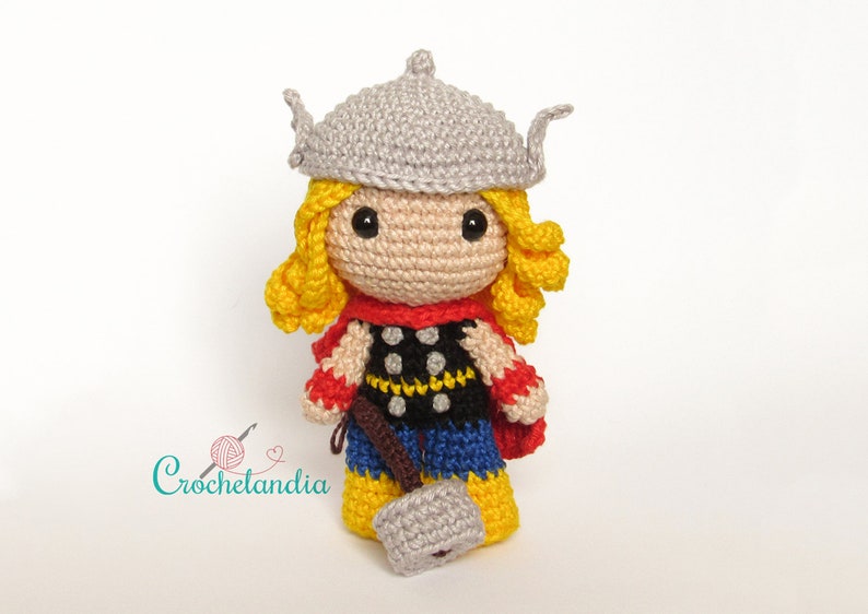 PDF: Toy Art Amigurumi Thor Classic Inspired crochet pattern by Crochelandia image 2