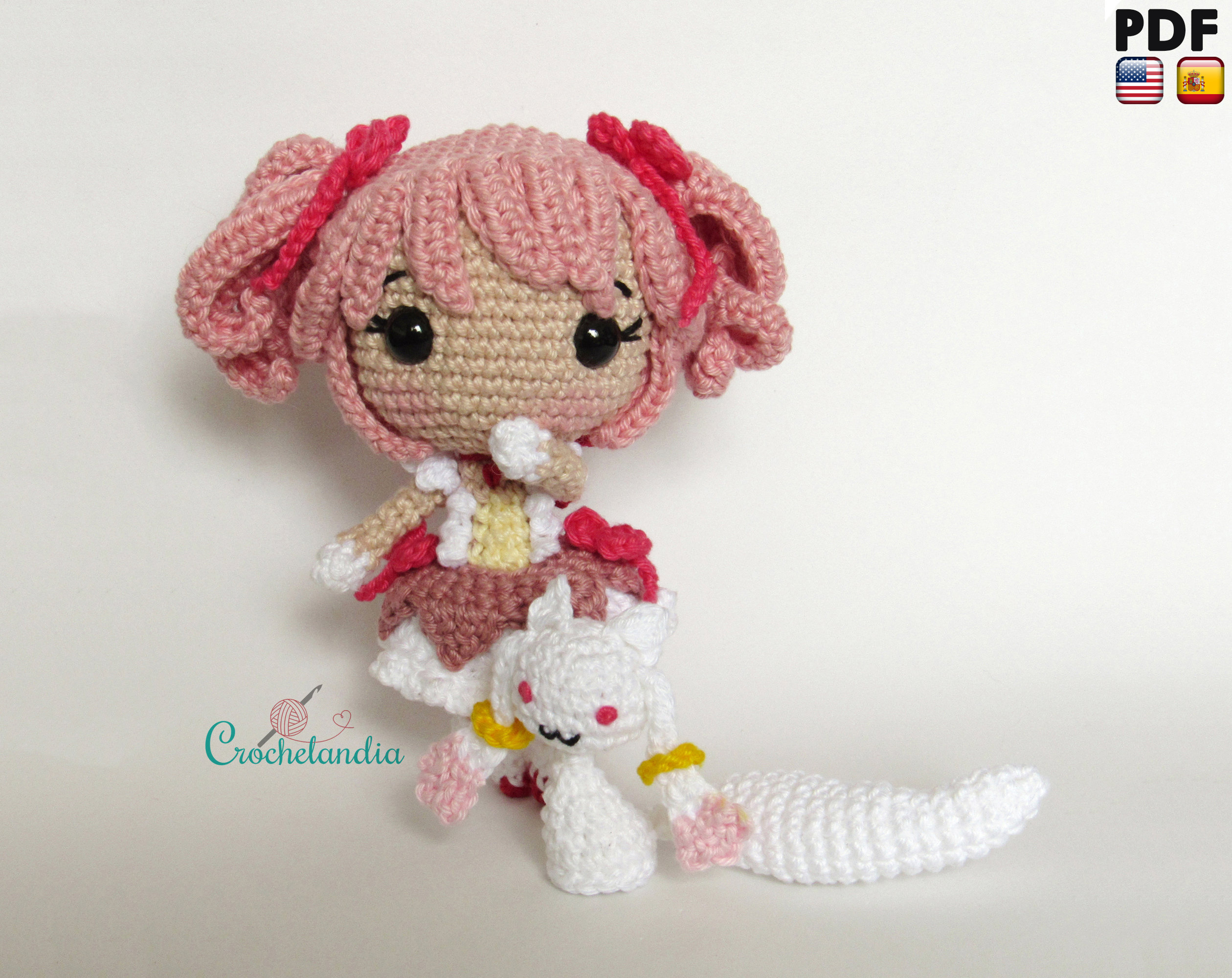 PDF: まどかとキュゥべえをモチーフにした編みぐるみ人形