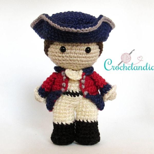 PDF : Poupée amigurumi Lord John Grey Outlander - patron au crochet par Crochelandia