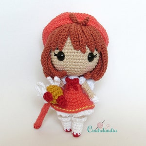PDF: Sakura inspired amigurumi doll - crochet pattern by Crochelandia