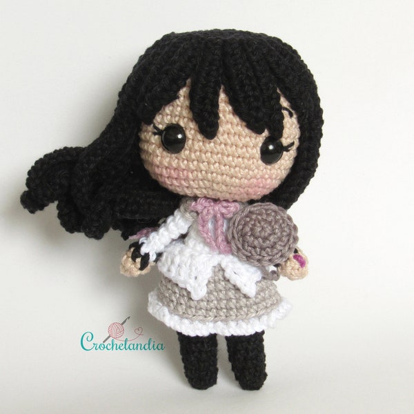 PDF: Homura inspired amigurumi doll - crochet pattern by Crochelandia