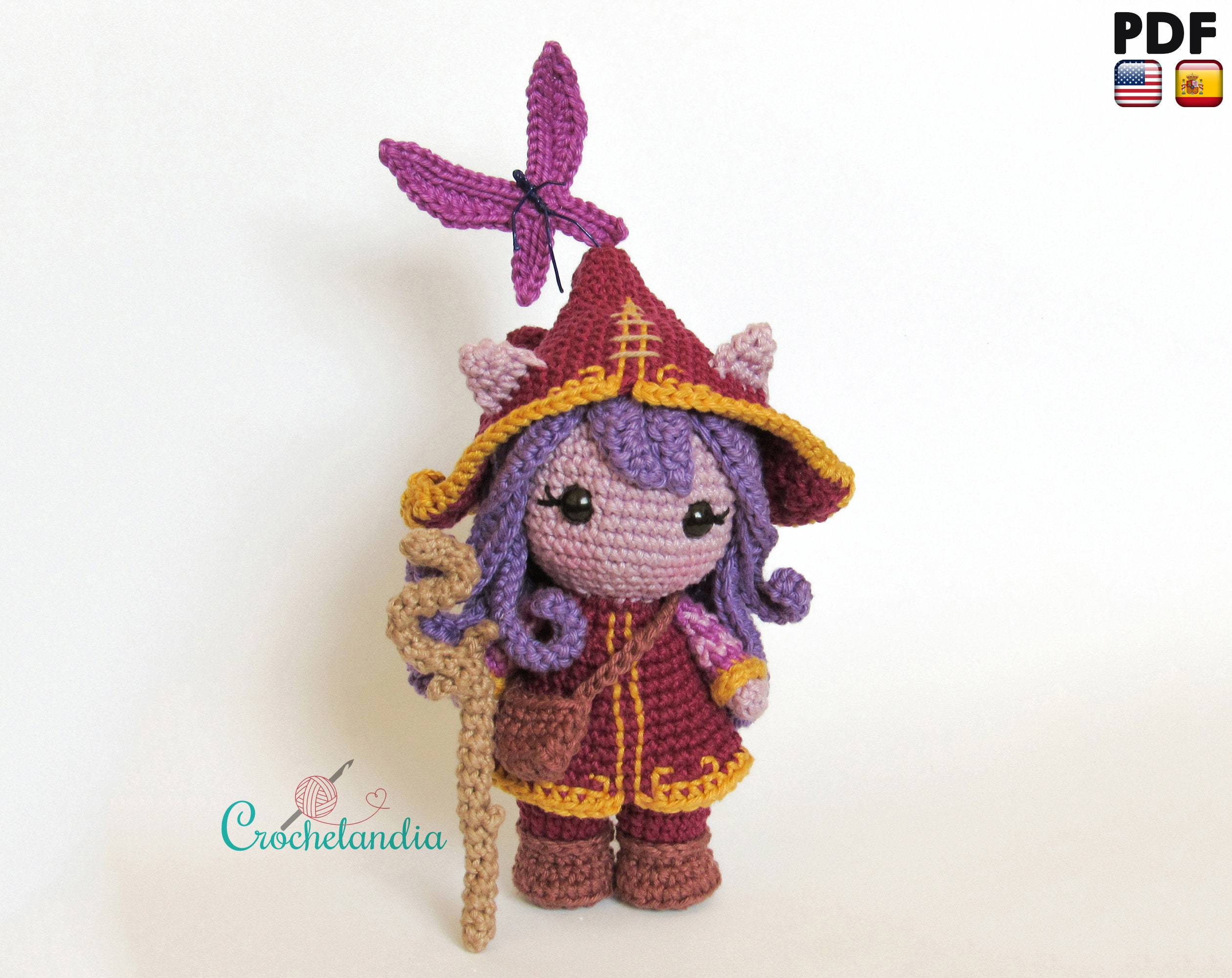 Lulu Doll crochet pattern, Basic Doll body pattern, Amigurumi baby