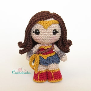 PDF: Toy Art Amigurumi Wonder Woman Inspired - crochet pattern by Crochelandia