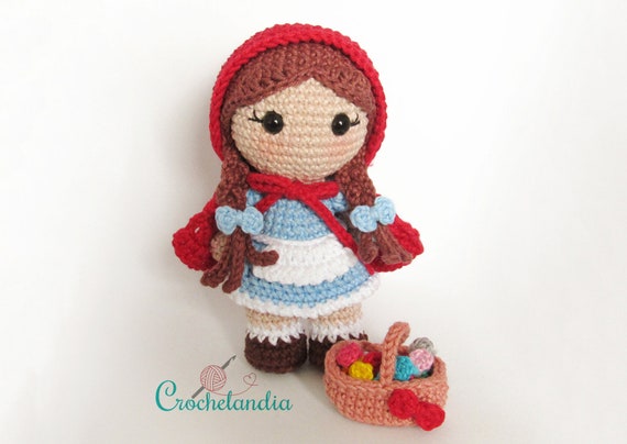 Amigurumi Pattern Doll Crochet for Little Red Riding Hood PDF 