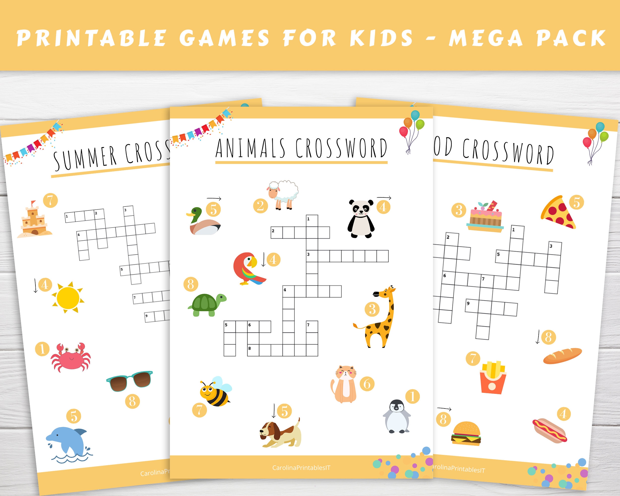 Printable Games for Kids - Activities for Kids - Etsy