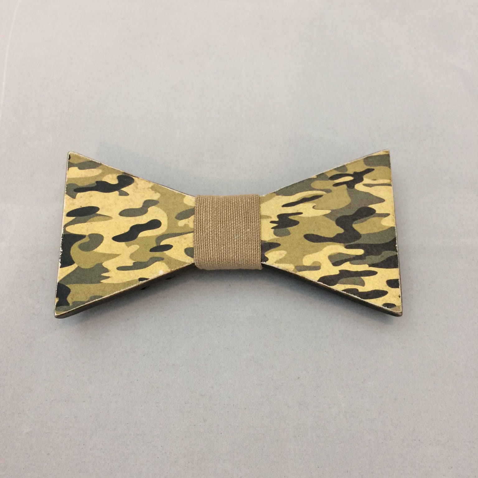 Wooden Bow Tie butterfly Shape With Camouflage Etsy