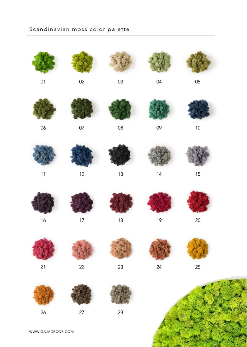 Moss Wall Art ~ Green Wall Picture ~ Moss Wall Decor ~ Green Design ...