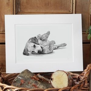 Labrador Puppy Art Print Limited Edition Giclee image 1