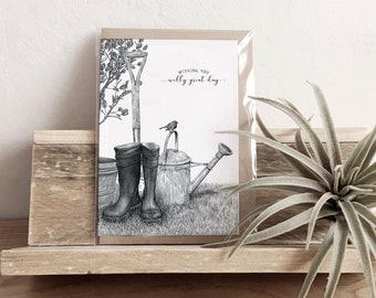 Gardening Birthday Greeting Card