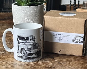 Land Rover Landy Mug Print Gift