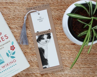 Personalised Cat Bookmark Cat Animal Book Lover