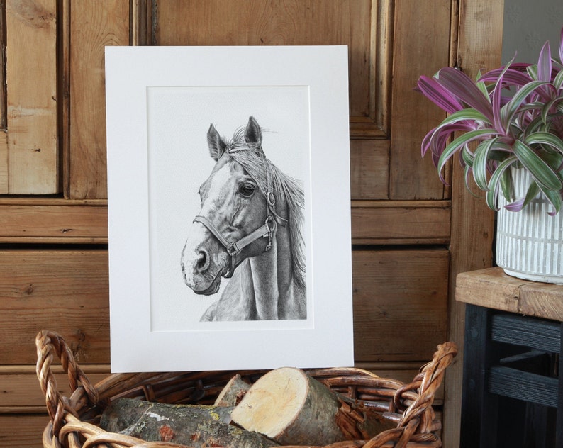 Personalised Horse A5 Sketch Notepad Kraft image 7