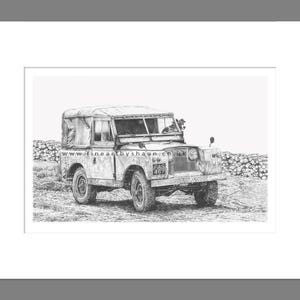 Land Rover Defender Art Print Giclee Limited Edition