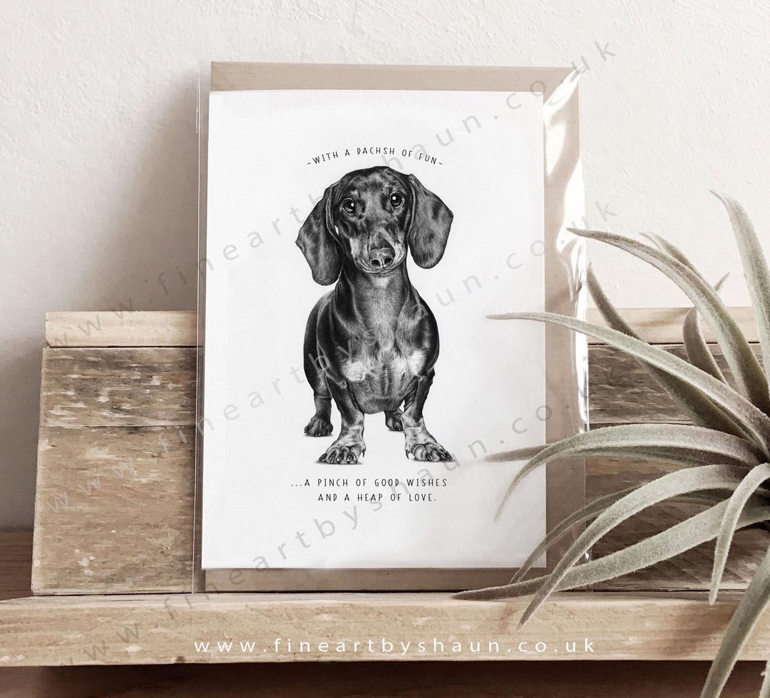 Dachshund Birthday Greeting Card - Etsy