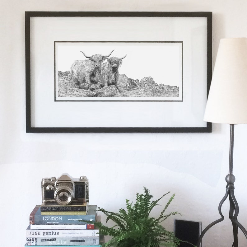 Highland Cattle Coo Art Print Limited Edition Giclee image 8