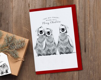 Christmas Card Penquins
