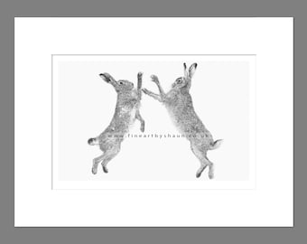 Stampa artistica di lepri Giclée in edizione limitata