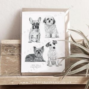 Hunde Welpen Grußkarte zum Geburtstag