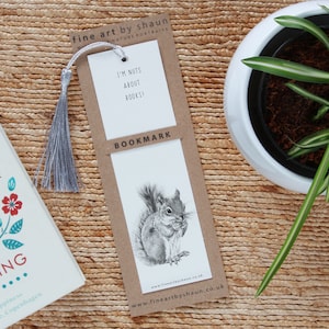 Personalised Squirrel Bookmark Animal Book Lover