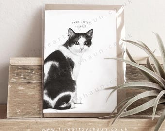 Verjaardagswenskaart kat