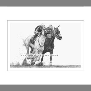 Horse Racing Art Print Giclee Limited Edition