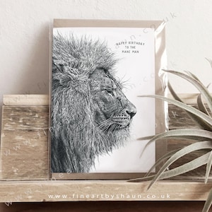 Birthday Greeting Card, Lion