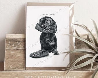 Dachshund Birthday Greeting Card
