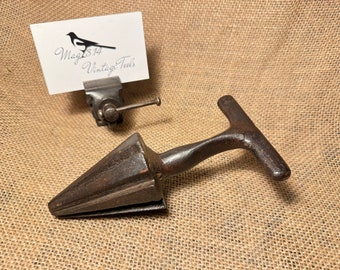 Vintage Cast Iron T-Handle Pipe Ream De-Burring Tool
