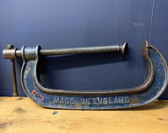Vintage 1950&#39;s Woden 10&quot; No 126 Ribbed G Cramp