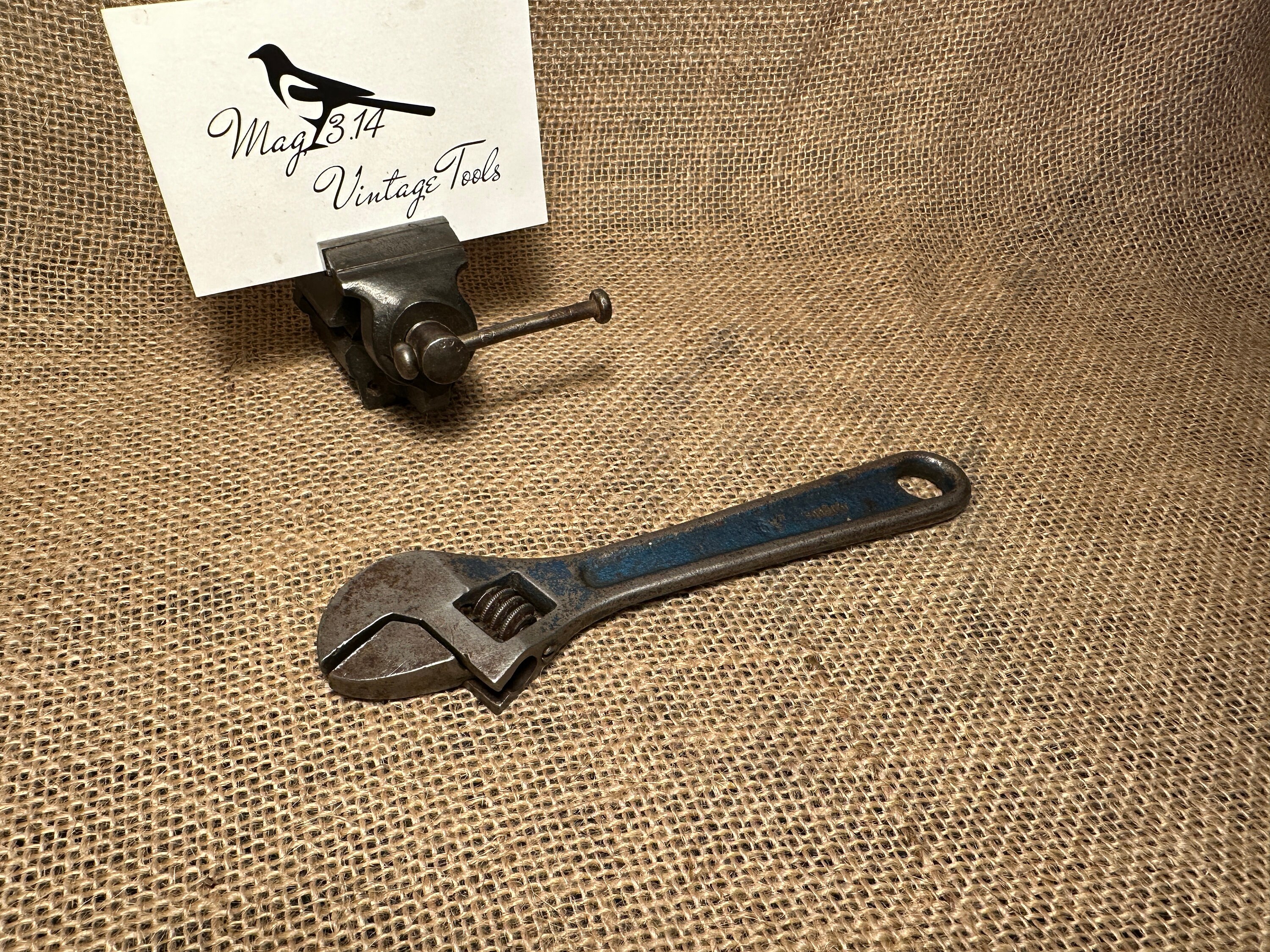 Vintage 6” Foreign Tools Adjustable Spanner