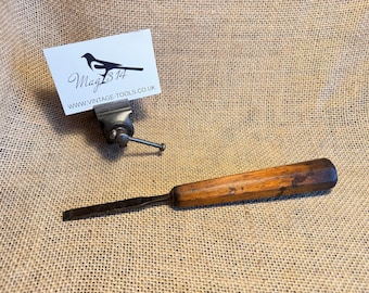 Vintage Ibbotson 5/16 Firmer Wood Chisel with Hexagonal Beechwood Handle