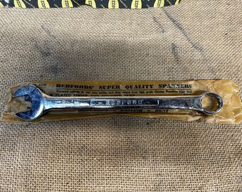 New Old Stock Bedford 3/8 W 7/16 BS combination spanner