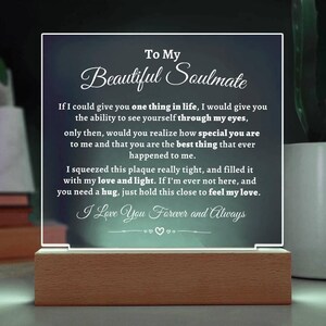 Gift For Soulmate The Best Thing Ever Happened To Me Acrylic Plaque | Soulmate Valentine Birthday Christmas Anniversary Gift
