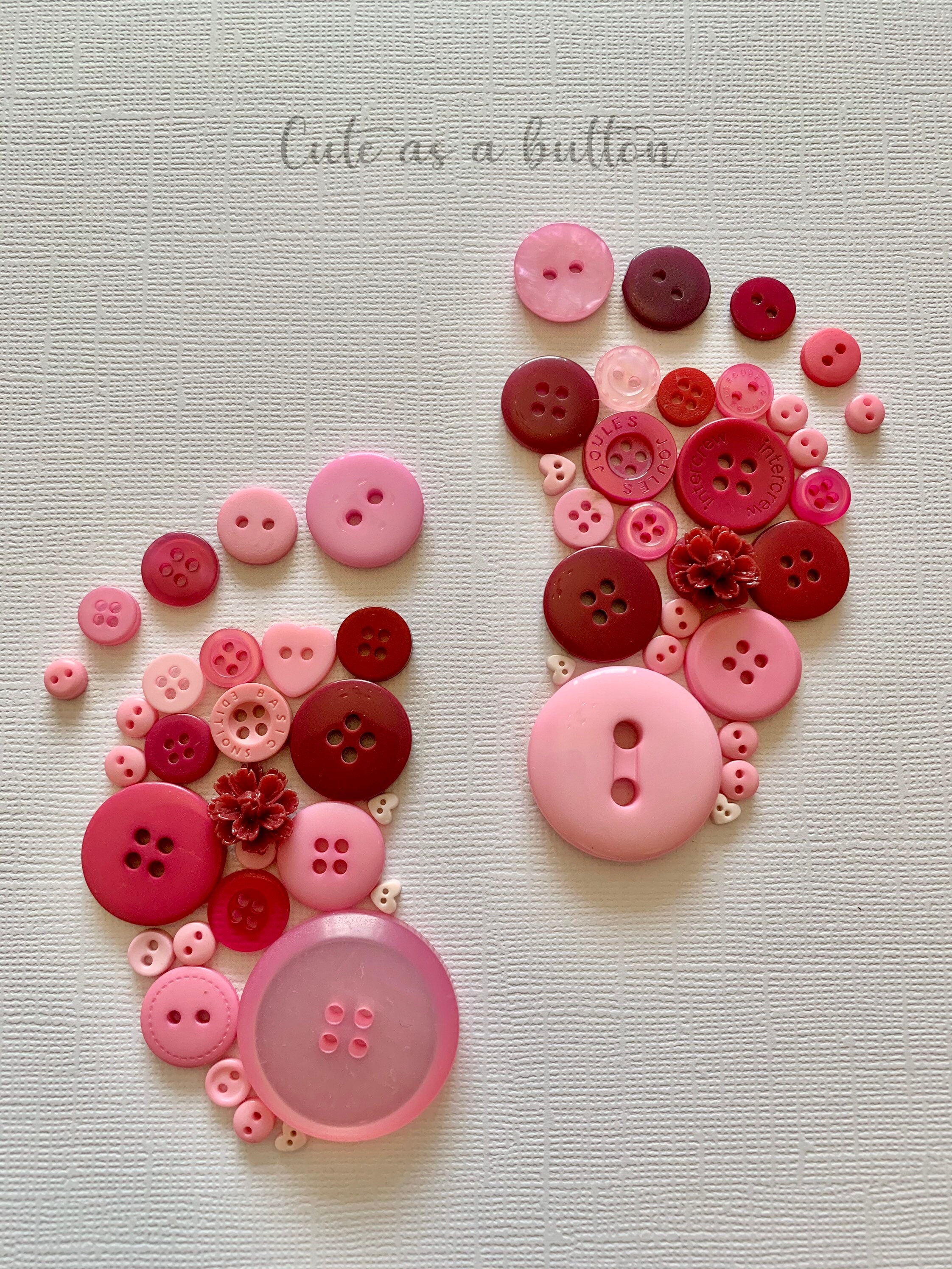 Personalised Baby Girl Button Art Etsy