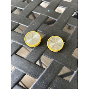 Vintage Mustard Yellow Radio Knobs