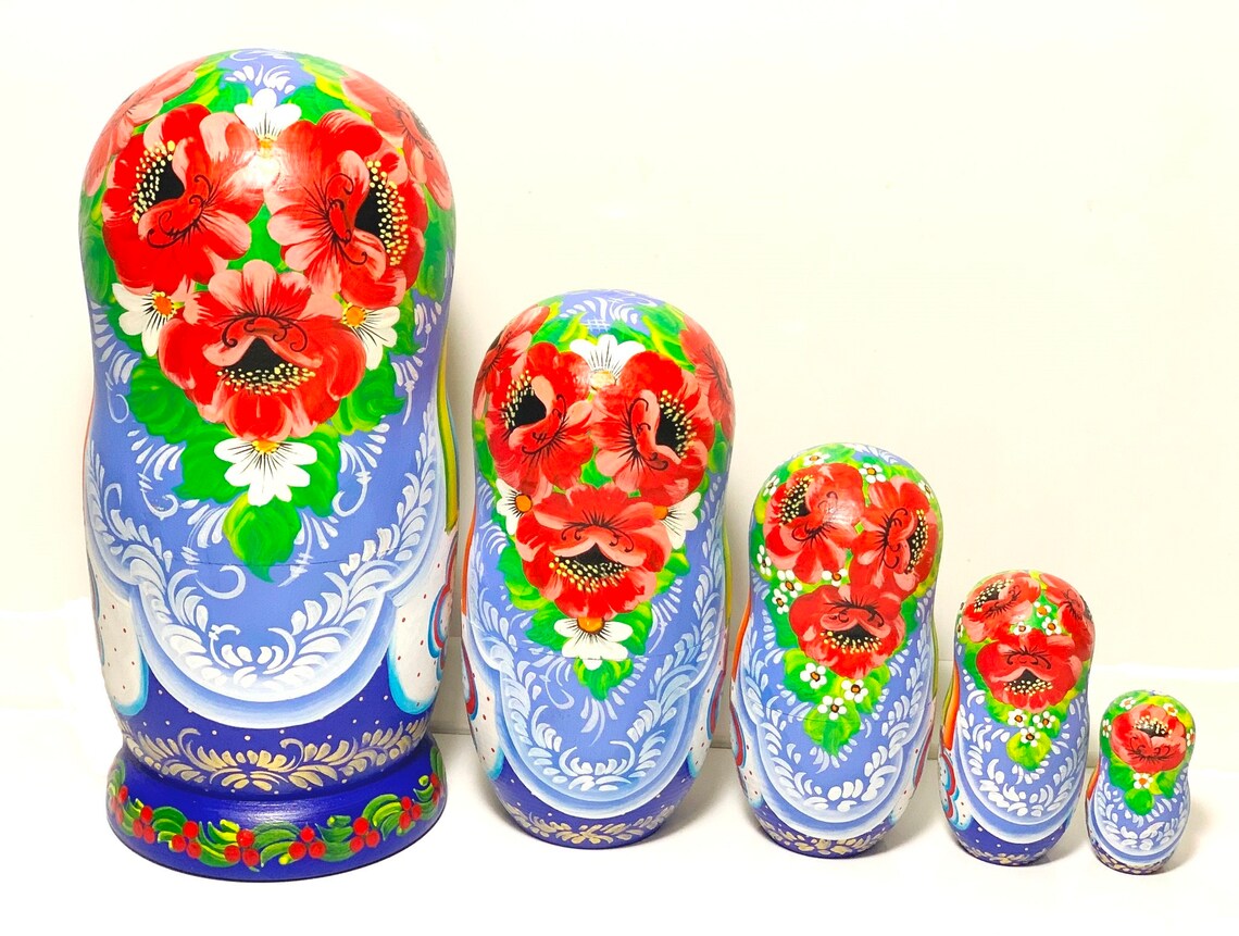 75 19 cm Ukraine nesting dolls ukraine art dolls Etsy