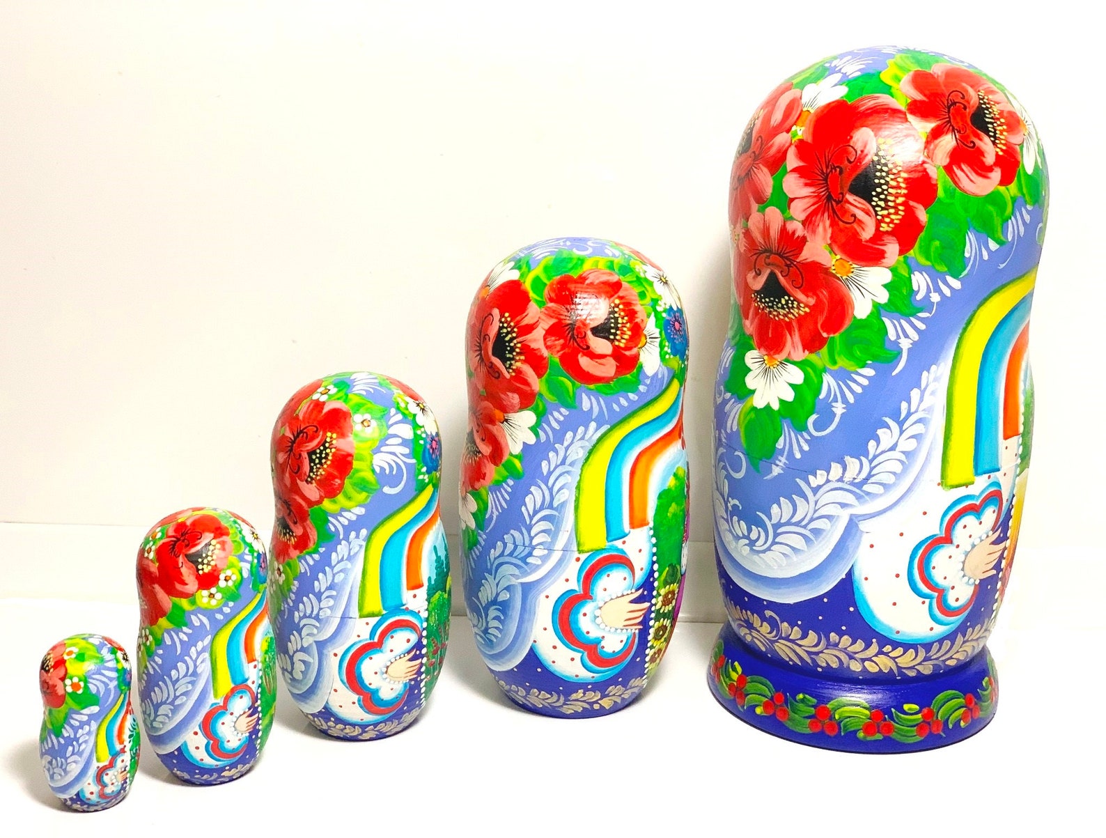 75 19 cm Ukraine nesting dolls ukraine art dolls Etsy