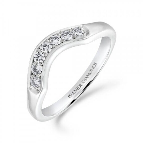 platinum wishbone wedding ring