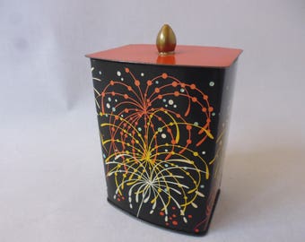 Vintage Coffee Tin Sträter Coffee 1950 's Rockabilly decor Boho Decor