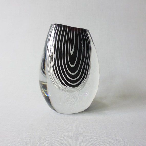 Rare Glass Vase Kosta Vicke Lindstrand Signed Lh 1116 Vintage Etsy