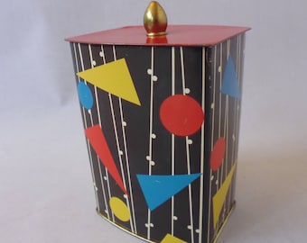 Vintage Coffee Tin Sträter Coffee 1950 's Rockabilly decor Boho Decor