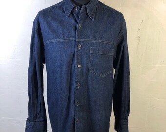 lee cooper mens denim shirts