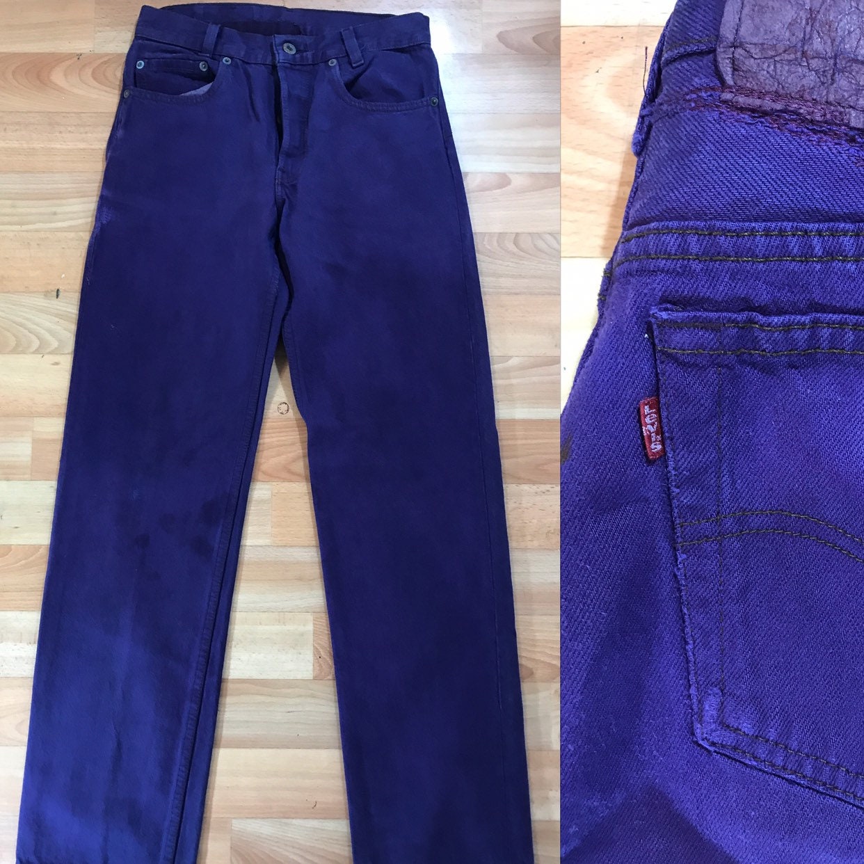 Image of Levi 501-Vtg - Purple 1970S