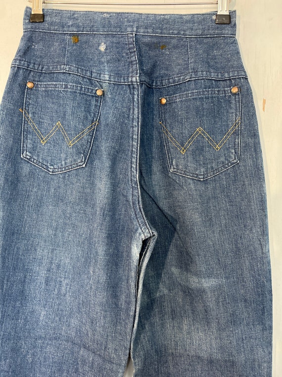 Vtg Wrangler 70s 24”x29” boot cut flares ladies h… - image 3